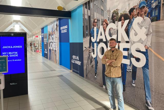 Butikschef Søren Grøn står i spidsen for den nye Jack & Jones.
