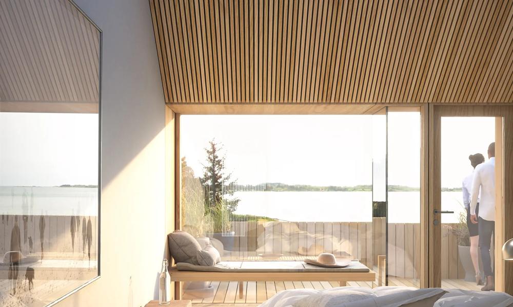 Samsø Strandhotel er tegnet af Loop Arkitekter i samarbejde med SLA.