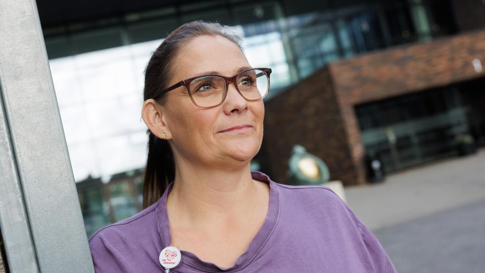 Tillidsrepræsentant Maria Gade Madsen er meget tilfreds med, at sygehusledelsen har lyttet til frustrationerne. <i>Foto: Henrik Bo</i>