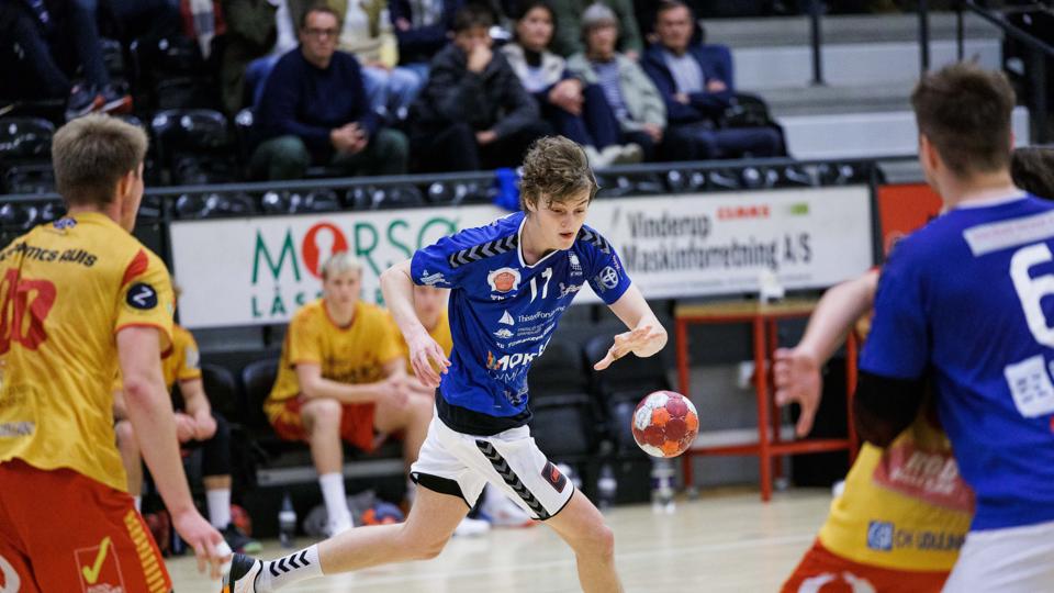 Modstanden var begrænset, da Mors-Thy Håndbold Akademi vandt med hele 45-24 over Fredericia <i>Arkivfoto: Henrik Bo</i>