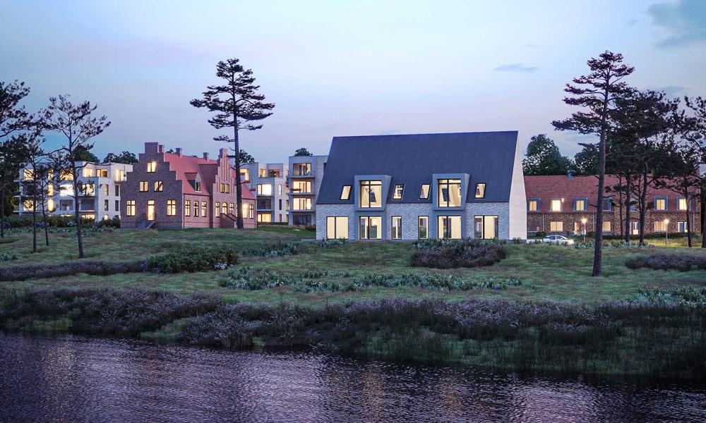 Teglgaardshaven i Viborg med 43 punkt- og kædehuse. Teglgaardshaven i Viborg med 43 punkt- og kædehuse.