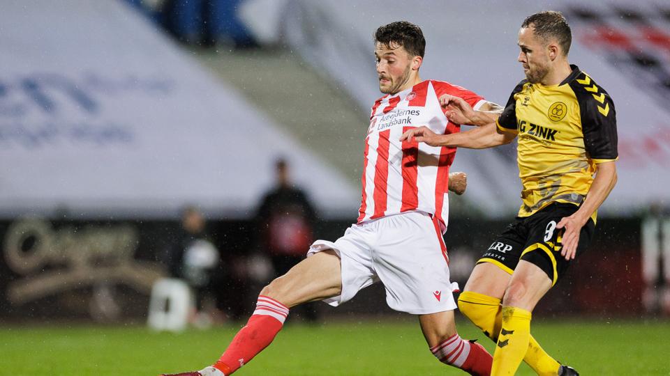 Daniel Granli gjorde comeback for AaB mod AC Horsens. <i>Foto: Henrik Bo</i>