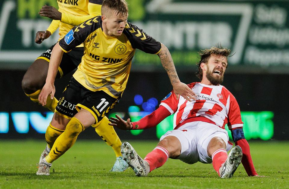 Lucas Andersen tager gerne sin del af ansvaret for AaB's øjeblikkelige offensive udfordringer, men mod AC Horsens viste han personligt flere gode takter. <i>Foto: Henrik Bo</i>