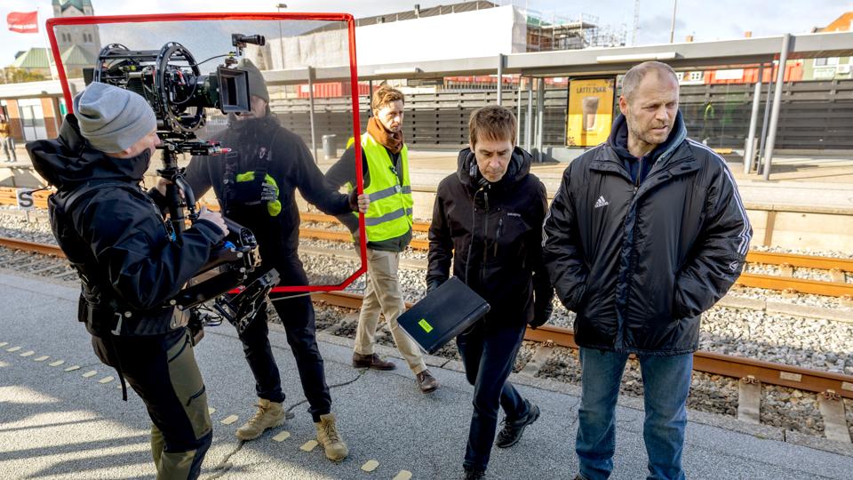 TV-serien OXEN optages i disse dage i Frederikshavn. Josephine Park. Jacob Lohman .Frederikshavn 11 oktober 2022 <i>Foto: Lars Pauli</i>