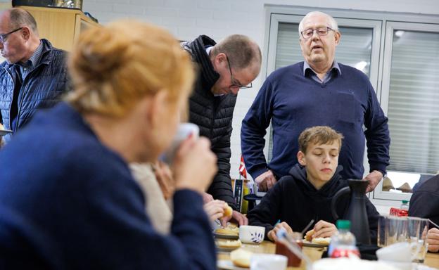 Kresten Dissing Pedersen, medejer af Mollerup Mølle, bød velkommen til Inger Støjberg og Danmarksdemokraternes kandidat i Thisted-kredsen, Lise Bech.