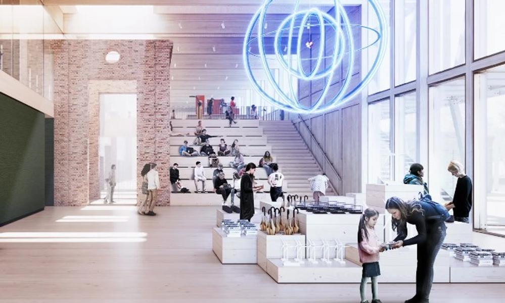 Loop Architects skitse til det ud- og ombyggede Energimuseum ved Tange Sø. Loop Architects skitse til det ud- og ombyggede Energimuseum ved Tange Sø.