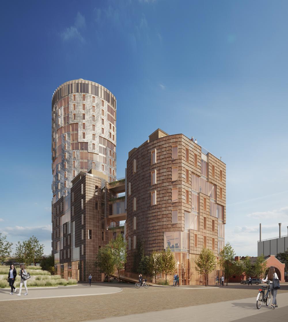 Blandt de tre finalister i både kategorierne Arkitektprisen og Den Grønne Pris, finder vi kontorbyggeriet TRÆ i Aarhus Sydhavn, som med sine 20 etager er Danmarks højeste træhus. Blandt de tre finalister i både kategorierne Arkitektprisen og Den Grønne Pris, finder vi kontorbyggeriet TRÆ i Aarhus Sydhavn, som med sine 20 etager er Danmarks højeste træhus.