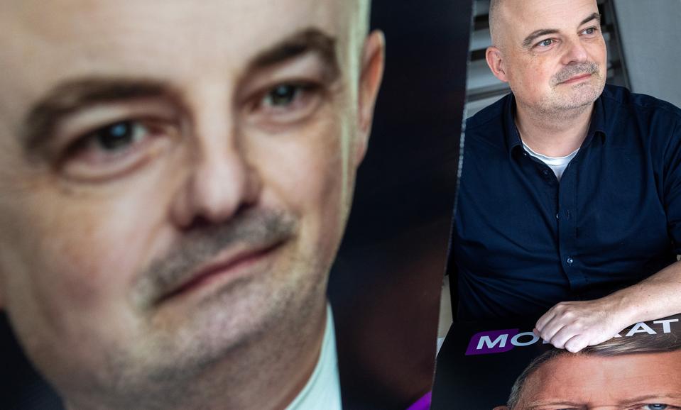 Kristian Klarskov er spidskandidat for Moderaterne i Nordjylland. Lars Løkke Rasmussens parti fylder mere og mere i valgkampen, og flere ser ham gerne som statsminister. Det gør Kristian Klarskov også, men det er ikke det, partiet handler om, understreger han. <i>Foto: Henrik Bo</i>
