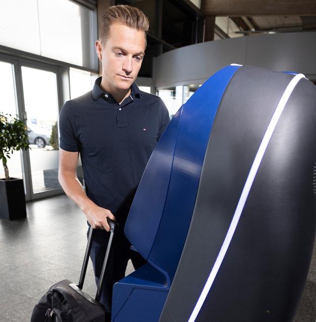 Mikkel Redder kommer helt sikkert til at stå her en del oftere i fremtiden. <i>Foto: Claus Søndberg</i>