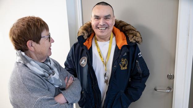 Janni Bach har kendt Søren Jensen siden 1993, da han første gang kom til Visborggaard. - Han er en dejlig dreng, siger hun. <i>Foto: Claus Søndberg</i>
