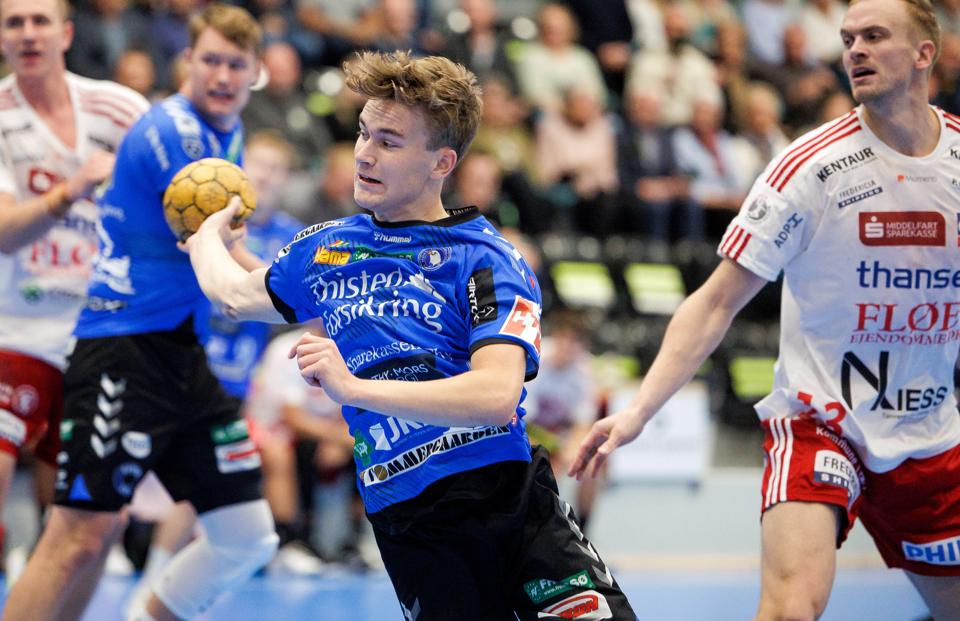 Victor Norlyk er en af tre Mors-Thy Håndbold-spillere, der er udtaget til U21-landsholdets samling i januar. <i>Arkivfoto: Bo Lehm</i>