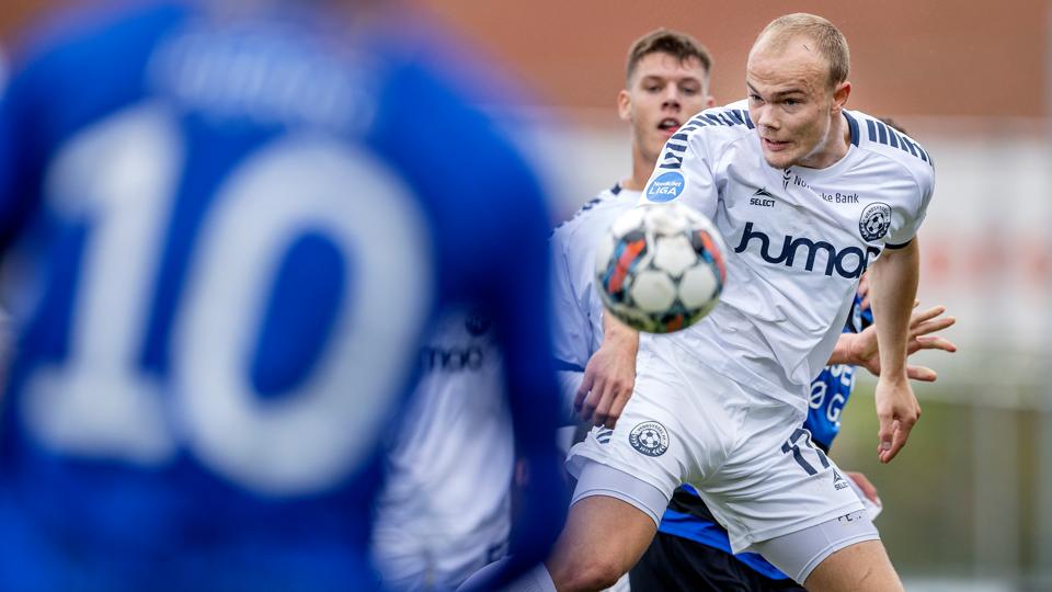 Emil Arendrup Nielsen var skurken, da Vendsyssel FF tabte til bundproppen fra Nykøbing FC. <i>Arkivfoto: Lars Pauli</i>