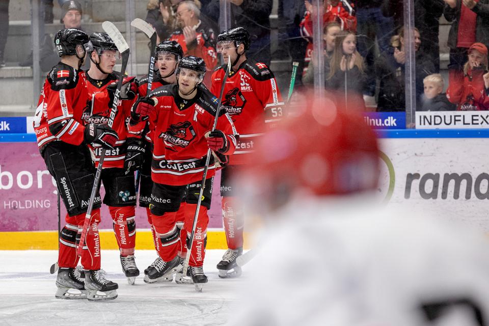 Victor Rollin Carlsson scorede to gange i Aalborg Pirates' sejr over Rungsted. <i>Arkivfoto: Lars Pauli</i>