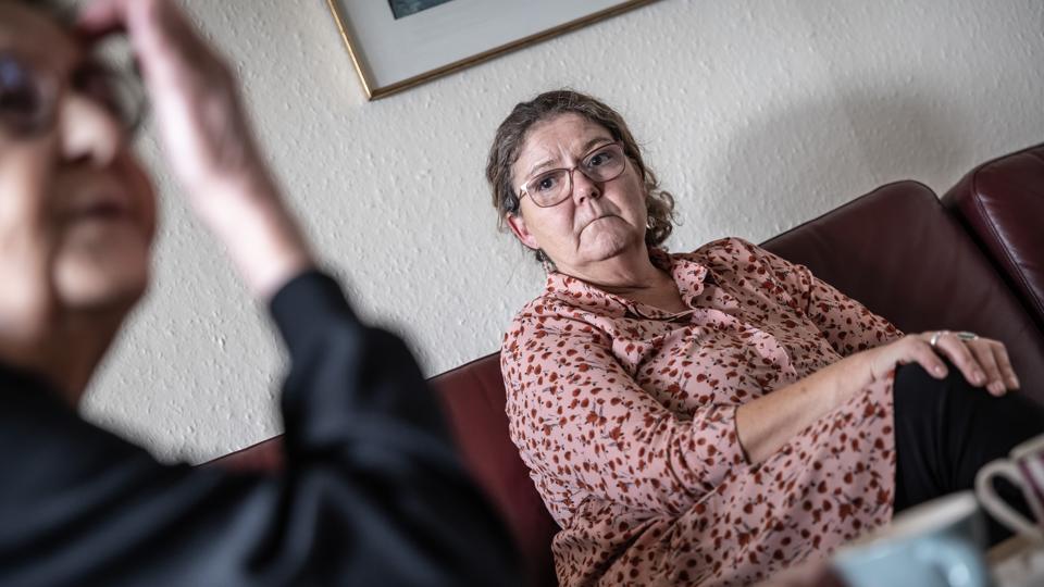 Bettina Larsen brugte al sin fritid og ferie på at passe sin far, Gert Larsen, da hans helbred svigtede. <i>Foto: Martin Damgård</i>