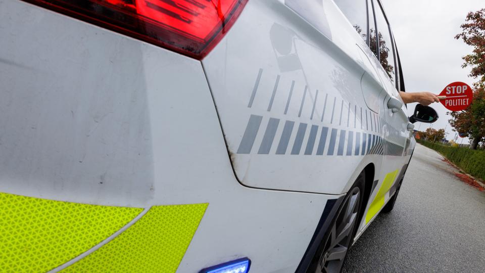 Politiet havde nok at se til på vejnettet i Thy i løbet af fredagen. <i>Foto: Henrik Bo</i>