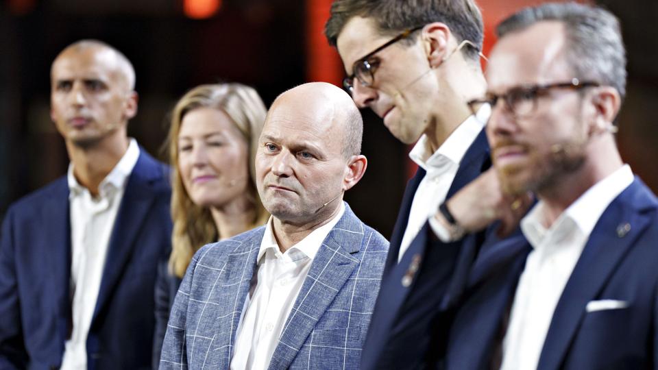 Vælgere og partiledere deltog torsdag i valgtræf på Nordkraft i Aalborg, hvor den konservative Søren Pape Poulsen debatterede med blandt andre Mattias Tesfaye, Jakob Ellemann-Jensen, Alex Vanopslagh og Sofie Carsten-Nielsen. <i>Henning Bagger/Ritzau Scanpix</i>