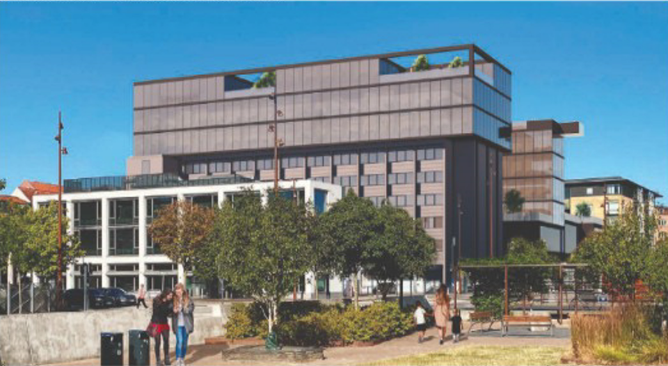 Hvis der skal arbejdes videre med hotelprojekt, skal der ske noget med arkitekturen, mener by og landskabsudvalget. <i>Illustration: Aalborg Kommune</i>