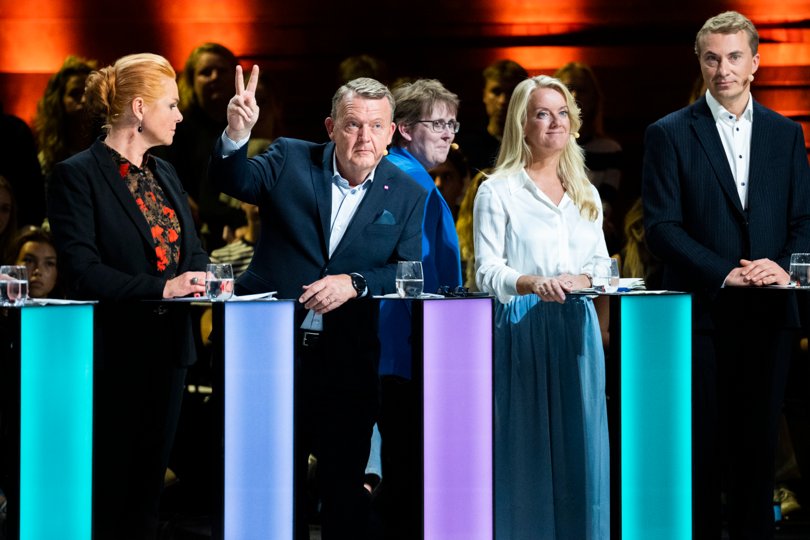 Partilederdebatten på Demokratiets aften i DR Byen søndag 30. oktober. <i>Foto: Martin Sylvest/Ritzau Scanpix</i>
