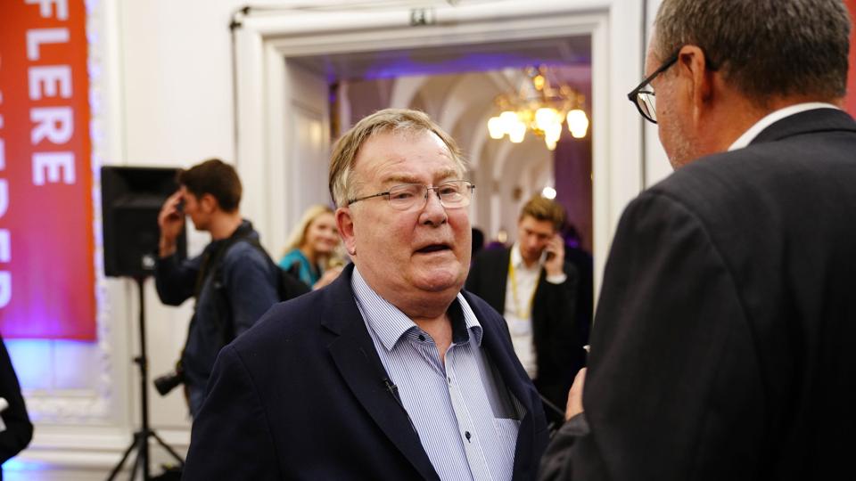 Claus Hjort Frederiksen under valgaftenen hos Venstre på Christiansborg i København. <i>Bo Amstrup/Ritzau Scanpix</i>