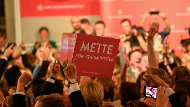 Socialdemokratiet holdt valgfest på Christiansborg. <i>Fabian Bimmer / Ritzau Scanpix</i>