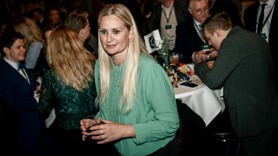 Britt Bager (K) er et af de to folketingsmedlemmer, der ved sidste valg blev valgt for Venstre, men som denne gang forsøgte at få en plads i Folketinget som konservativ. <i>Emil Helms/Ritzau Scanpix</i>