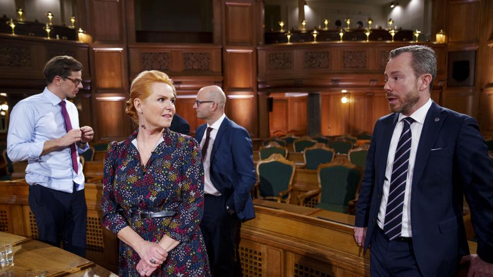 Inger Støjbergs Danmarksdemokraterne sluger 13,6 procent af stemmerne i Vestjyllands Storkreds, hvor Venstre har stor tilbagegang og mister status som største parti i kredsen. <i>Bo Amstrup/Ritzau Scanpix</i>