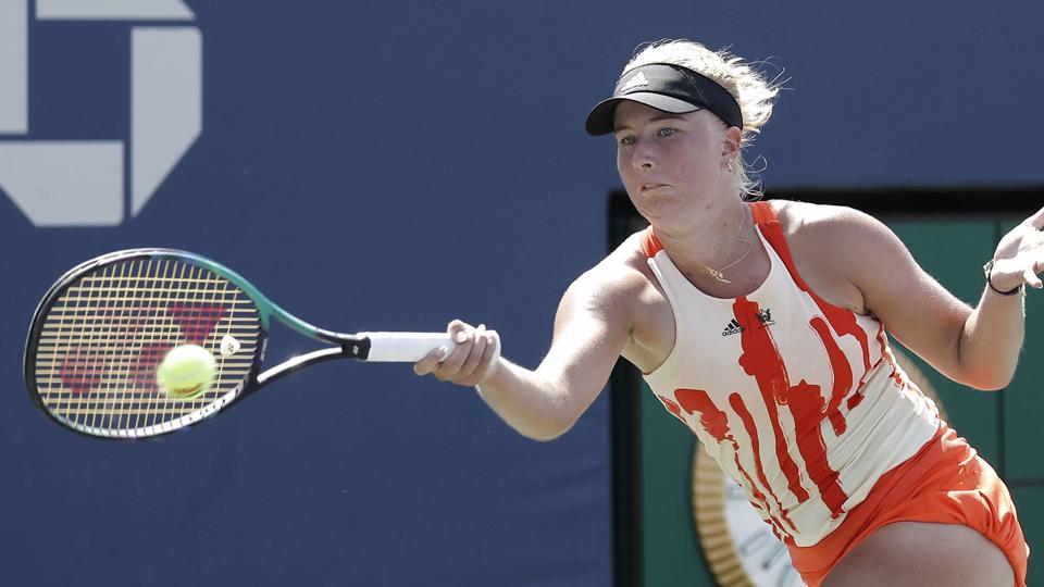 Clara Tauson deltager i denne uge i ITF-turneringen i Nantes. I sidste uge nåede hun semifinalen i Poitiers, hvor hun trak sig. (Arkivfoto). <i>Peter Foley/Ritzau Scanpix</i>