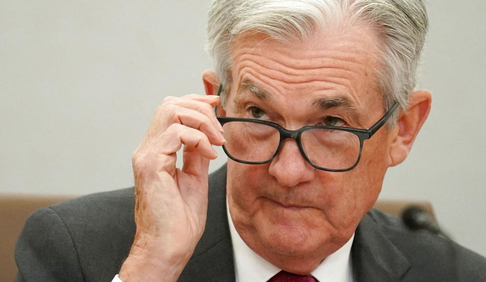 Formanden for den amerikanske centralbank, Jerome Powell, stiller sig igen i spidsen for en markant rentestigning. Det er den sjette rentestigning i USA siden marts, og det er måske ikke slut endnu. <i>Kevin Lamarque/Reuters</i>
