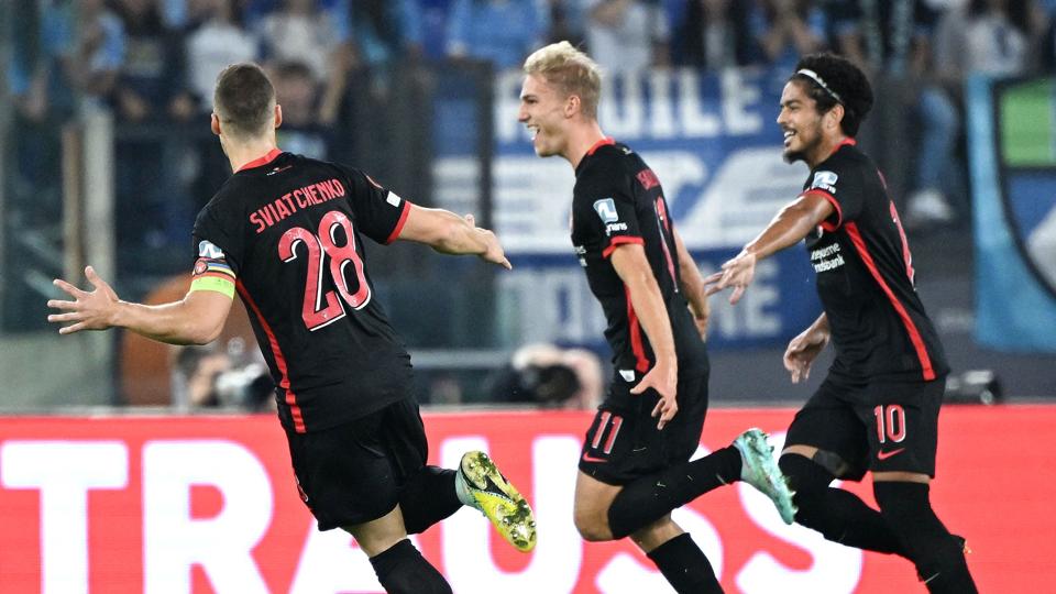 FC Midtjylland kan stadig både vinde og slutte sidst i Europa Leagues gruppe F. <i>Alberto Lingria/Reuters</i>