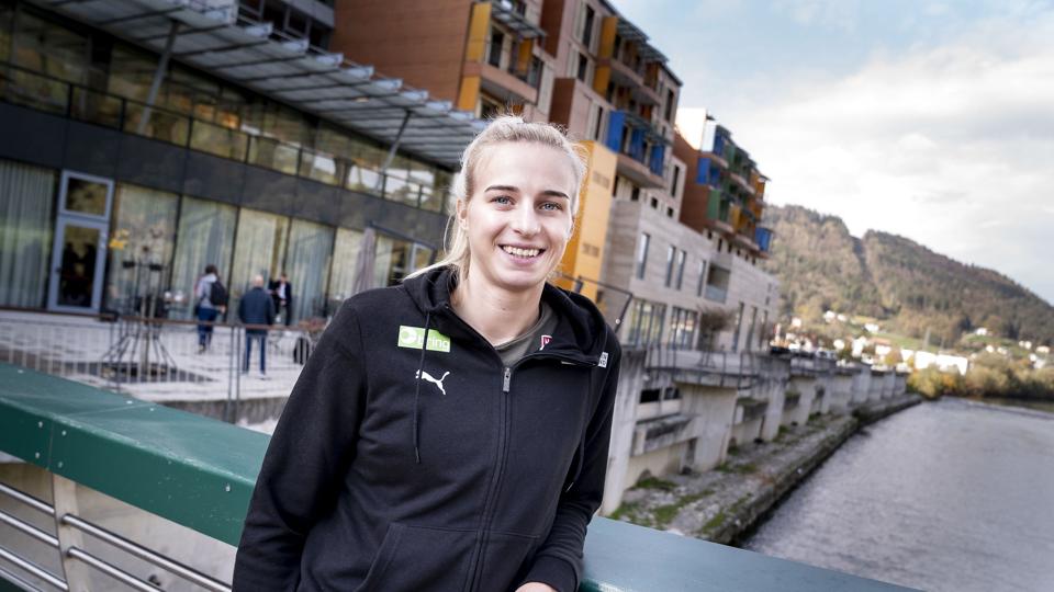 Simone Petersen skal drive det danske angrebsspil op i højt tempo. <i>Liselotte Sabroe/Ritzau Scanpix</i>