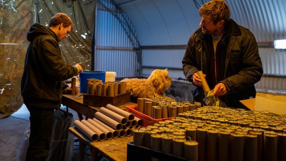 Morten Hee Andersen og Henrik Birck er nomineret til Robert-priser for deres præstationer som henholdsvis søn og far i "Krysantemum". <i>Foto: Morten Rygaard </i>