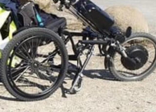 Patrick Kudsks elcykel - ethjulede hjælpemotor - blev stjålet natten til torsdag.