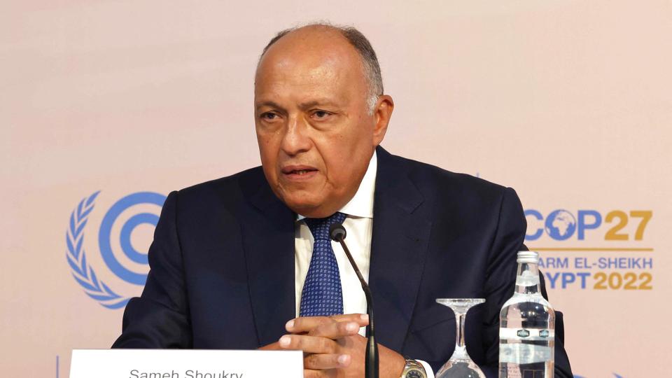 Ifølge COP27's præsident, Sameh Shoukry, skal der senest i 2024 tages en endelig beslutning om klimakompensation. <i>Joseph Eid/Ritzau Scanpix</i>