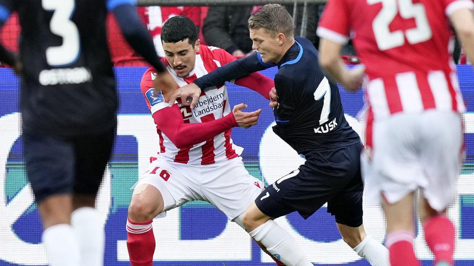 Kasper Kusk og Silkeborg er modsat AaB med i den sjove del af Superligaen. <i>Henning Bagger/Ritzau Scanpix</i>