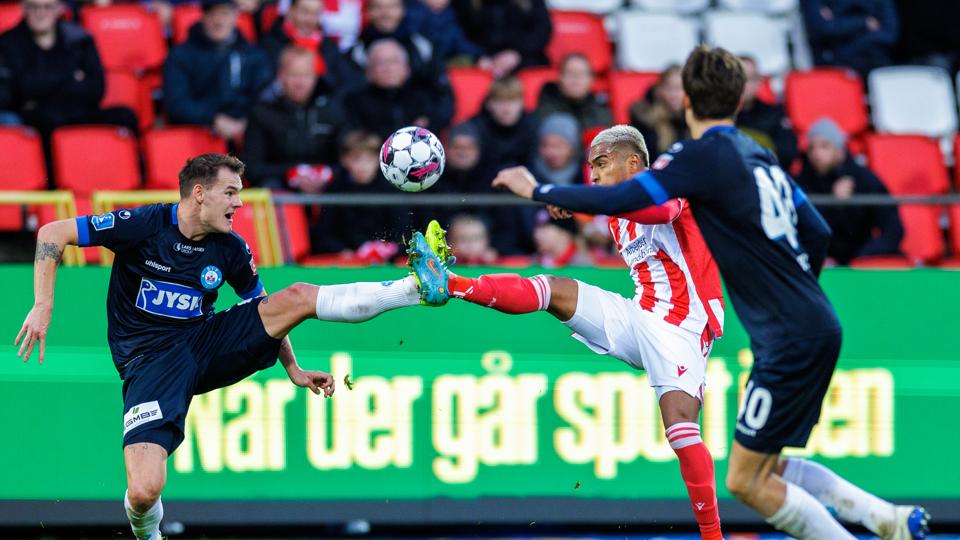 Allan Sousa kom sent ind i kampen mod Silkeborg. <i>Foto: Henrik Bo</i>