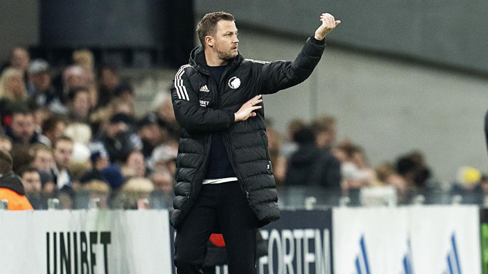 Jacob Neestrup kunne se sit hold tage en sikker sejr over Lyngby. <i>Claus Bech/Ritzau Scanpix</i>