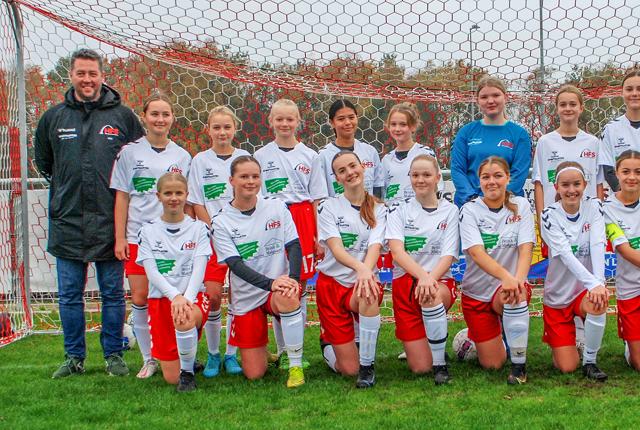U15-pigerne fra Hals forenede Sportsklubber cementerede forleden den fortjente puljesejr.
