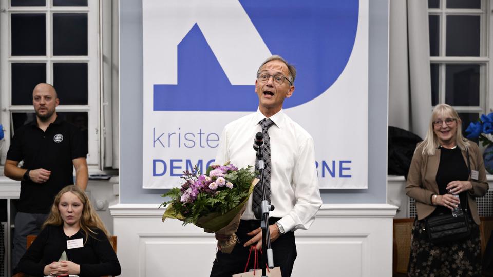 Stig Grenov (KD) vil ikke være formand for Kristendemokraterne igen, selv om partiet skal finde en ny. (Arkivfoto). <i>Philip Davali/Ritzau Scanpix</i>