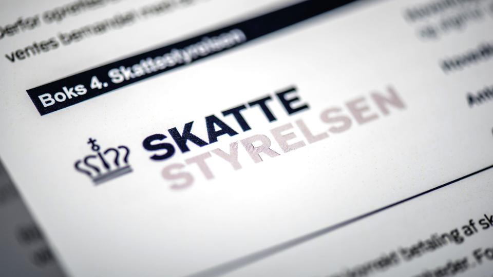 Tirsdag i næste uge åbner Skattestyrelsen for muligheden for at ændre sin forskudsopgørelse. (Arkivfoto). <i>Thomas Lekfeldt/Ritzau Scanpix</i>