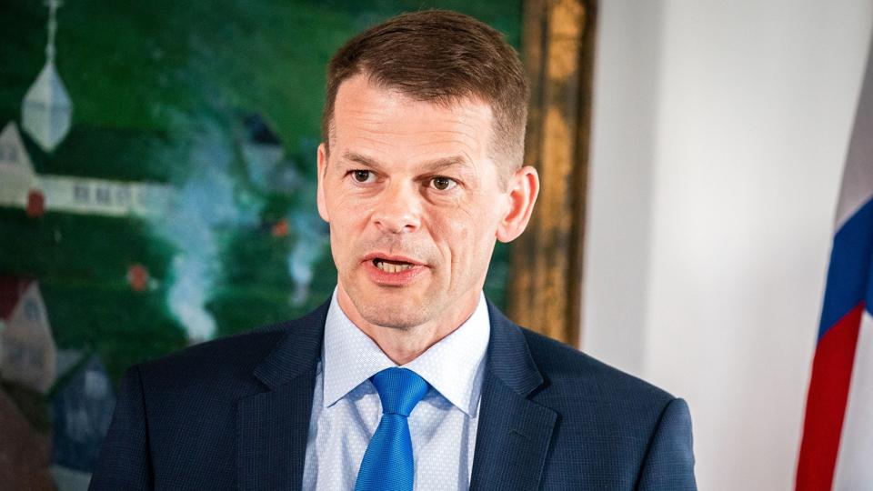 Brður à Steig Nielsen har været lagmand på Færøerne siden lagtingsvalget i 2019. (Arkivfoto). <i>Ida Marie Odgaard/Ritzau Scanpix</i>
