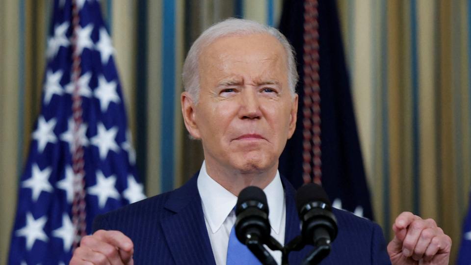 En god dag for demokratiet og en god dag for USA, siger præsident, Joe Biden, i sin første reaktion på midtvejsvalgets udfald. <i>Tom Brenner/Reuters</i>