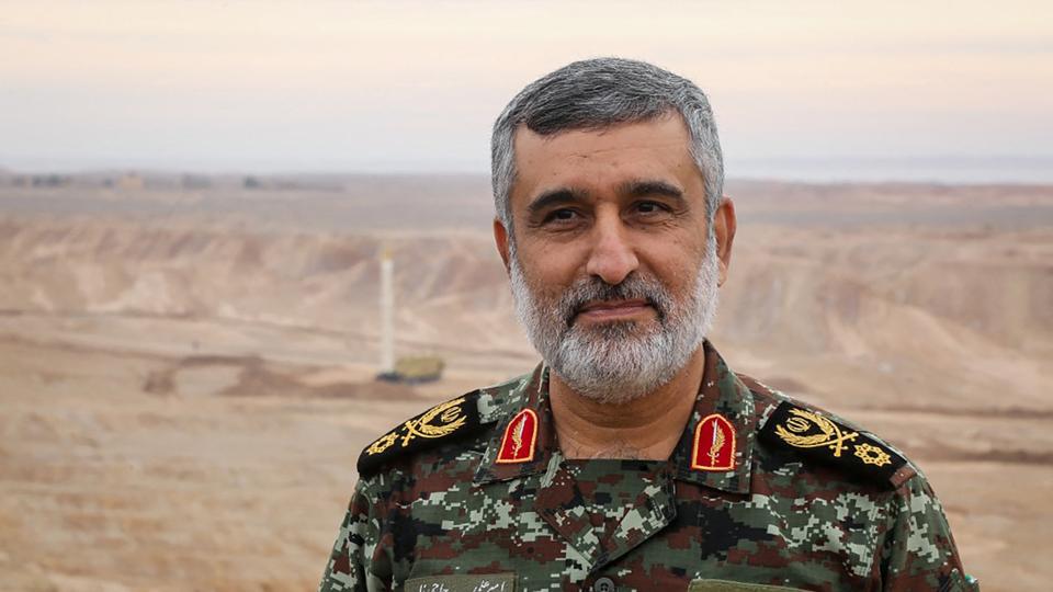 Lederen af luftvåbnet i Irans Revolutionsgarde, Amir Ali Hajizadeh, siger ifølge Reuters torsdag til Tasnim, at Iran har bygget et supersonisk missil. (Arkivfoto). <i>Unknown/Ritzau Scanpix</i>