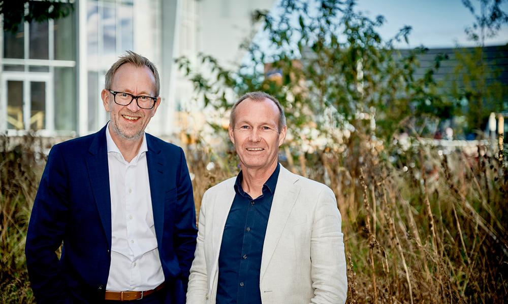 Kim Robert Lisæ koncernchef GK Gruppen (th) og Jørgen L. Christensen adm. direktør GK Danmark (tv)