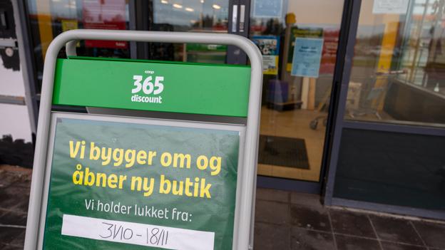 Fakta i Brønderslev har for tiden lukket og bliver bygget om til Coop 365discount. <i>Foto: Kim Dahl Hansen</i>