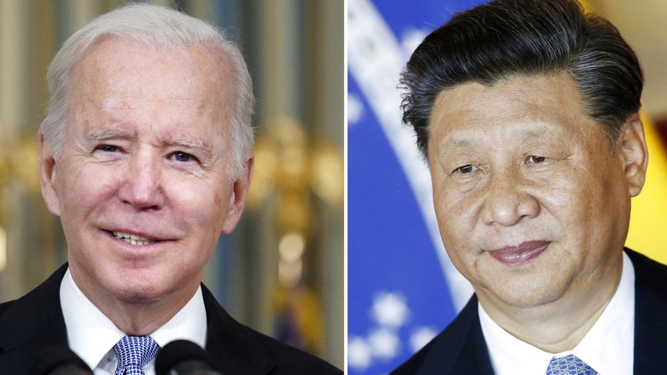 USA's præsident, Joe Biden, skal for første gang mødes ansigt til ansigt med Kinas præsident, Xi Jinping, mandag i forbindelse med G20-topmødet på Bali. (Arkivfoto) <i>Alex Brandon/Ritzau Scanpix</i>