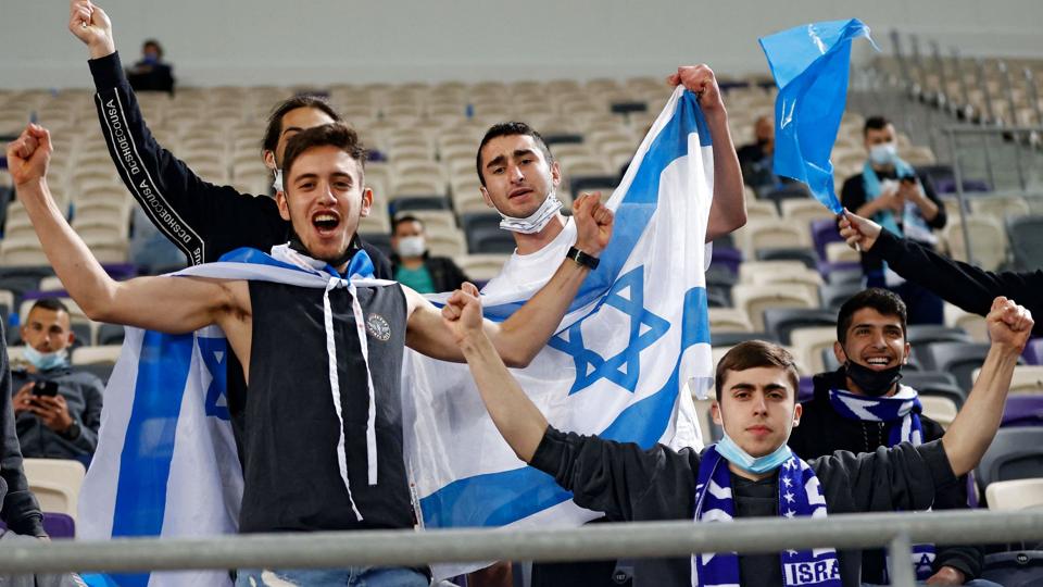 Israelske fodboldfans kan for første gang rejse med direkte fly fra Israel til Qatar under VM. De to lande har ikke diplomatiske forbindelser til hinanden - og har heller ikke haft direkte flyvninger før nu. (Arkivfoto) <i>Jack Guez/Ritzau Scanpix</i>