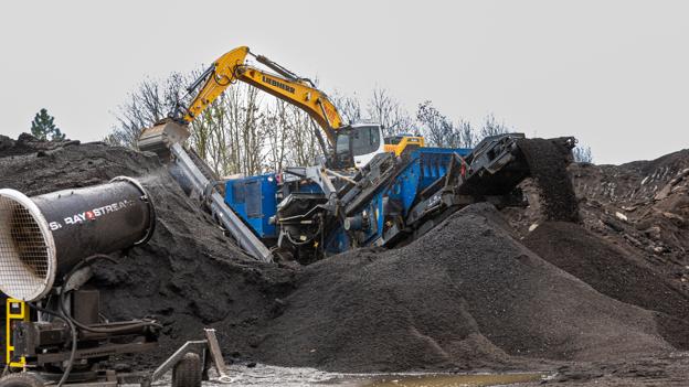 Knusning af genbrugsasfalt er et af stridspunkterne med naboerne <i>Foto: Kim Dahl Hansen</i>