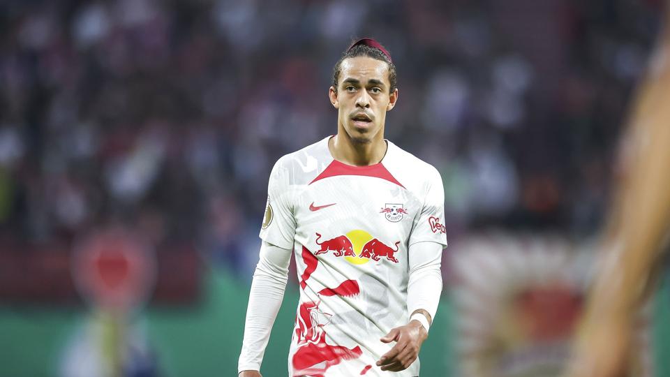 Yussuf Poulsen har kun fået korte indhop i RB Leipzigs tre seneste ligakampe. (Arkivfoto). <i>Jan Woitas/Ritzau Scanpix</i>