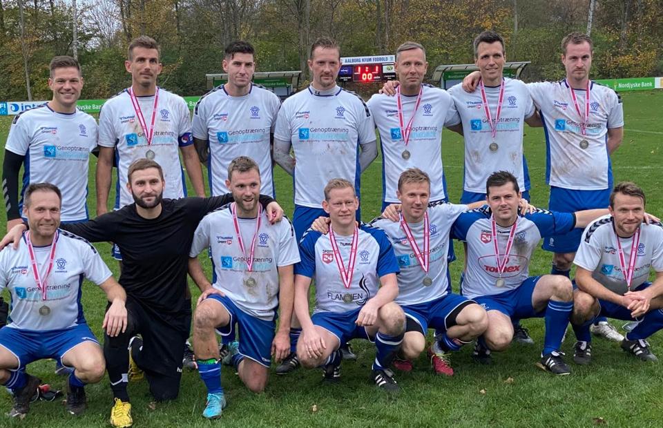 Aalborg KFUM's oldboyshold måtte nøjes med DM-sølv. <i>Foto: Simon Ydesen</i>