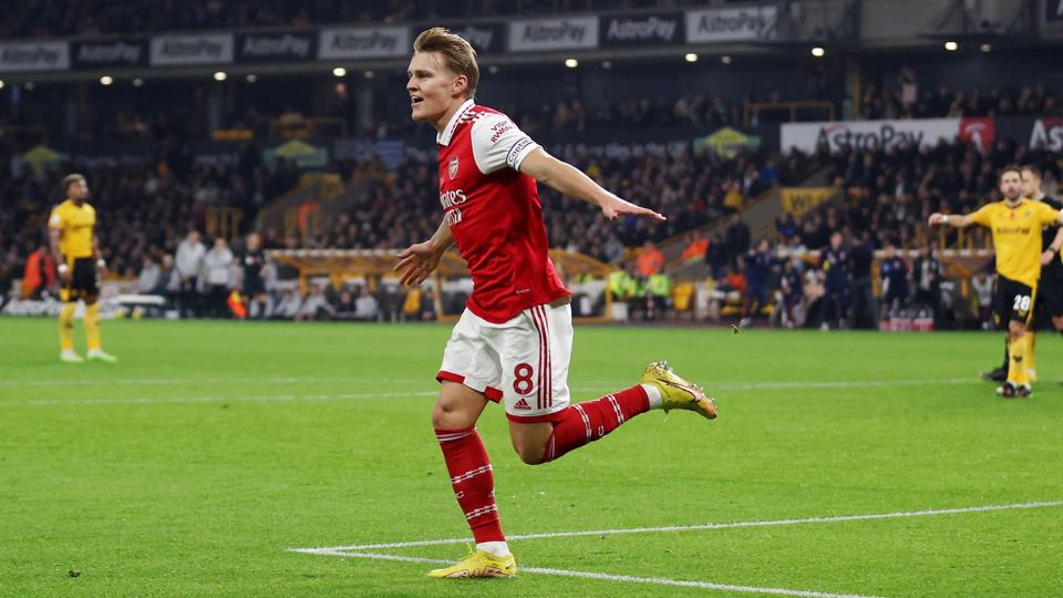 Martin Ødegaard er nu oppe på seks sæsonmål i Premier League. <i>Matthew Childs/Ritzau Scanpix</i>